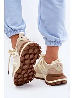 Dámske semišové tenisky GOE TT2N4021 Beige Dámske semišové tenisky GOE TT2N4021 Beige