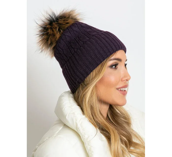 Dámska čiapka AT CZ 173501.44 tmavo fialová