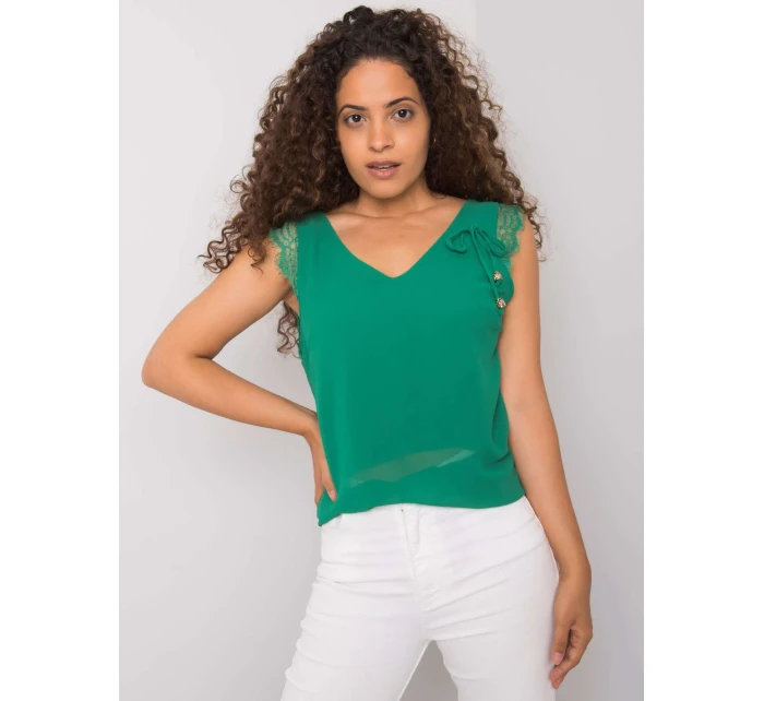 Dámsky top DHJ TP 13317.25P tmavo zelený