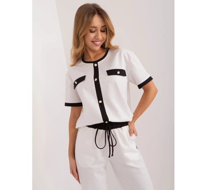 Bluzka LK BZ model 19738028 ecru - FPrice