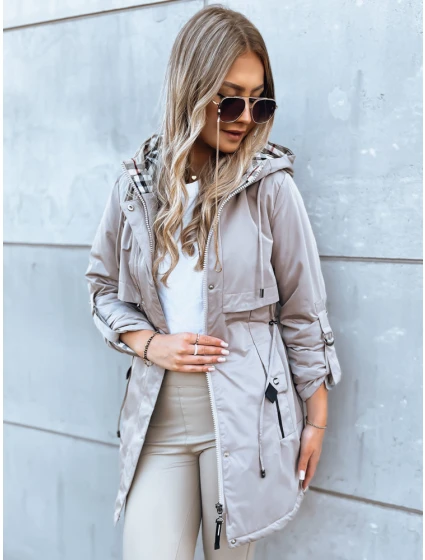Dámská přechodná bunda parka STYLE šedá model 21970984 - Dstreet