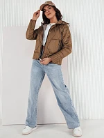 Dámska prechodná bunda FALES hnedá FashionStreet TY4206