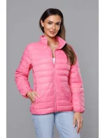 Ľahká ružová prešívaná dámska bunda (58M23037-46)