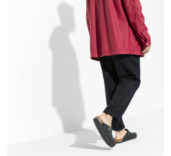 žabky Boston Black leather model 21350988 - Birkenstock