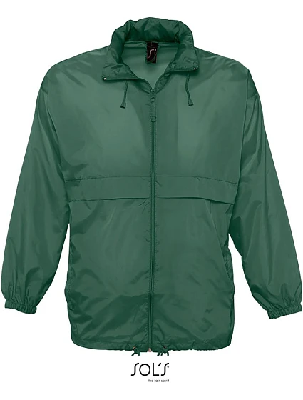 SOL'S Surf Unisex vetrovka 25.2000 lesná zeleň SOL'S Surf Unisex vetrovka 25.2000 lesná zeleň