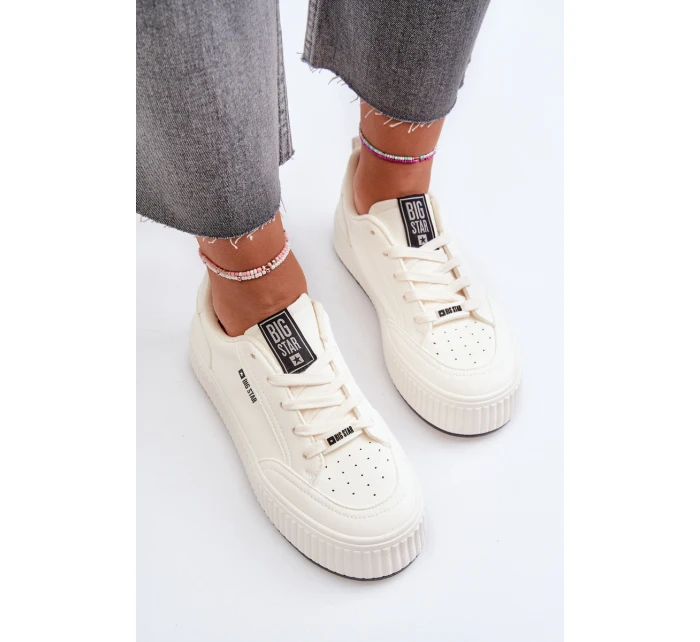 Dámské tenisky na platformě Big Star model 21654856 Bílé - Big Star Shoes Dámské tenisky na platformě Big Star model 21654856 Bílé - Big Star Shoes