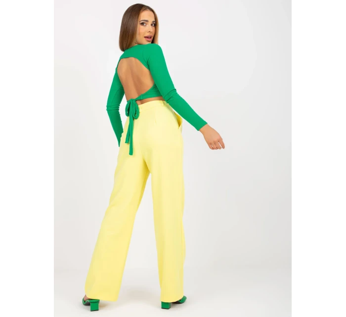 Kalhoty TO SP model 17459827 jasně žlutá - FPrice Kalhoty TO SP model 17459827 jasně žlutá - FPrice