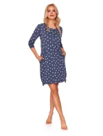 Dámská noční košile model 19529977 tm.modrá - DOCTOR NAP Dámská noční košile model 19529977 tm.modrá - DOCTOR NAP