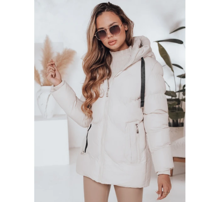Dámska zimná bunda SALVONA light beige quilted FashionStreet TY5004