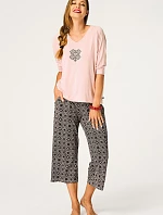 Dámske pyžamo Key LNS 731 A26 3/4 2XL-3XL