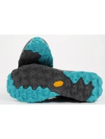 Aku dámska treková športová obuv Flyrock Gore-tex odolná sivá modrá dámska