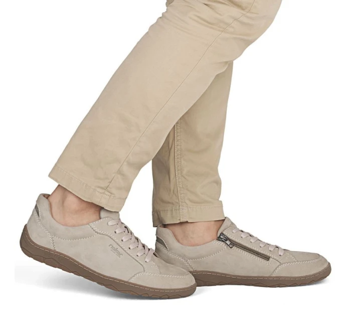 Skórzane męskie beżowe model 22034111 - Rieker