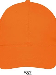 SOL'S Buffalo 6-panelová bejzbalová čiapka 25.8100 oranžová