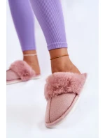 Damskie Ocieplane Papcie Z Futerkiem Jasnoróżowe Franco Damskie Ocieplane Papcie Z Futerkiem Jasnoróżowe Franco