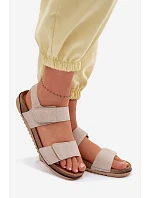 Dámské sandály model 22091707 Béžové - Inblu