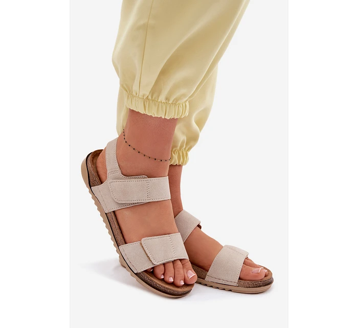 Dámské sandály model 22091707 Béžové - Inblu