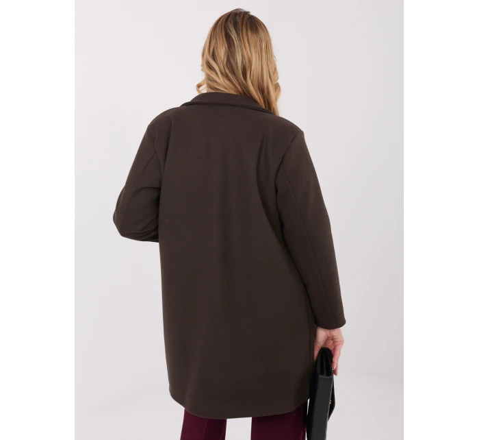 Kabát IT EN 20238.23 tmavohnedý