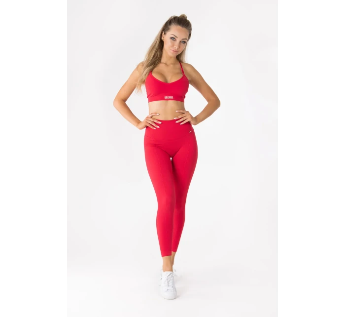 Dámske legíny Seamless Balance Ski Patrol červené - GoldBee