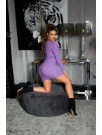 Sexy pletené šaty model 20731806 černé - FPrice