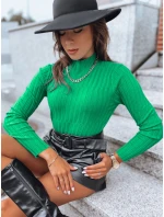 Dámsky sveter s rolákom OASIS green FashionStreet MY2248