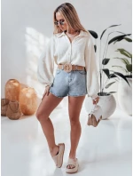 Dámská mušelínová košile oversize krémová Dstreet model 21989200 - FashionStreet