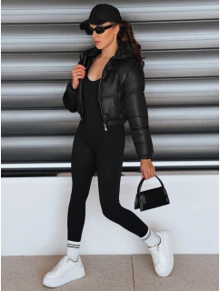Dámská krátká zimní bunda s kapucí černá Dstreet model 21994206 - FashionStreet