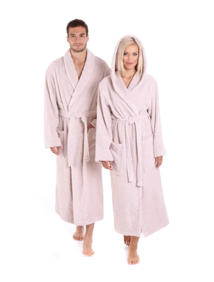 Unisex župan Athena s kapucňou 3116 Hazel - Vestis