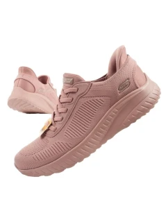 Skechers Bobs Squad-Chaos dámske športové topánky pohodlné SLIP-INS pink women's