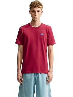 Pánské tričko Nike Club Tee červené AR4997 608