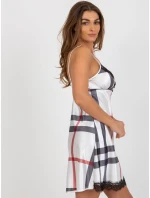 Nočná košeľa BR KN 1058 2 bielo-čierna