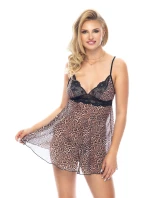 Košieľka Yamila II (Babydoll leopard) + tangá ZADARMO! - Irall