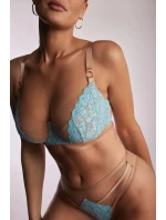 Dámska podprsenka Camile SC-1123 Turquoise and Beige - Kinga