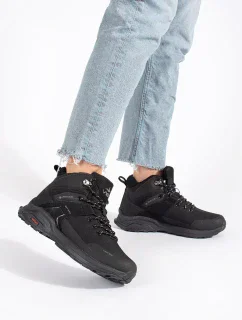 Vynikajúce čierne trekingové topánky pre ženy