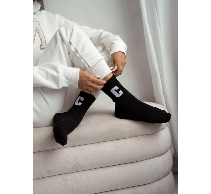 Dámske zimné netlačiace ponožky Milena 0118 Litera C Froté 37-41