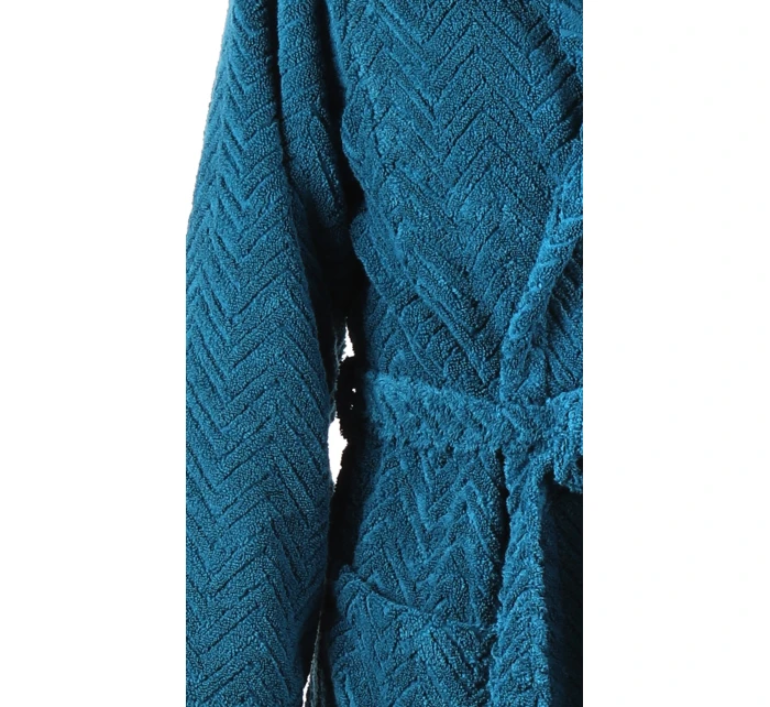 pánsky župan Athena s kapucňou Petrol