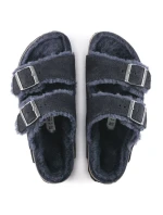 Birkenstock Arizona VL Shearling Midnight Insulated Žabky Suede Leather Wide Regular (1020592)