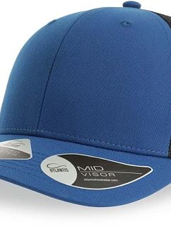 Atlantis Headwear Bryce 6-panelová truckerová čiapka 33.0102 kráľovská modrá/čierna