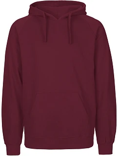 O Pánská mikina s kapucí z bio bavlny bordeaux model 22505096 - Neutral