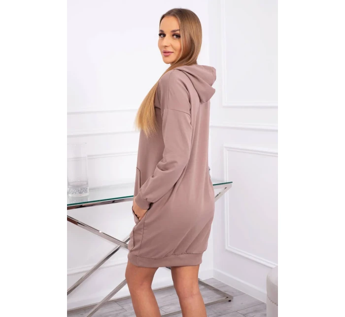 Šaty s kapucí model 18752531 - K-Fashion