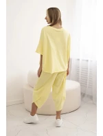 Bavlněný komplet halenka + kalhoty model 21903406 - K-Fashion