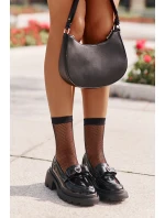 Kožené Dámské Mokasíny S Mašlí A D&A Černé model 21671787 - S.Barski Kožené Dámské Mokasíny S Mašlí A D&A Černé model 21671787 - S.Barski