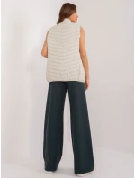 Kamizelka model 20095029 jasny beżowy - FPrice Kamizelka model 20095029 jasny beżowy - FPrice