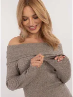 Sweter DHJ SW model 20609014 ciemny bezowy - FPrice