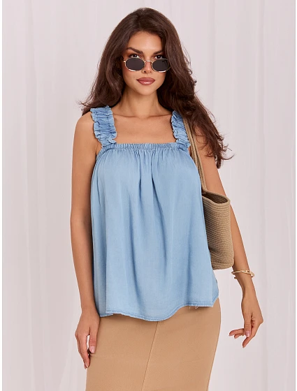 Bluzka IT BZ model 22272204 jasny niebieski - FPrice Bluzka IT BZ model 22272204 jasny niebieski - FPrice