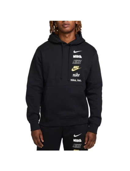 Pánska mikina Nike Club BB PO Hoodie Mlogo DX0783-010 Pánske Pánska mikina Nike Club BB PO Hoodie Mlogo DX0783-010 Pánske
