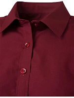 JN 679 Popelínová halenka s krátkým rukávem model 22488261 wine - Daiber JN 679 Popelínová halenka s krátkým rukávem model 22488261 wine - Daiber