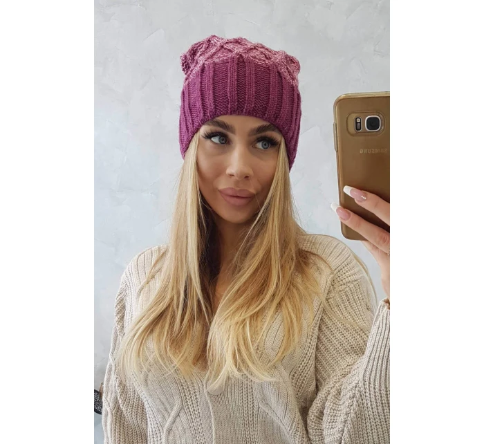 Milano fleecová čepice K203 pink model 18749975 pink - K-Fashion Milano fleecová čepice K203 pink model 18749975 pink - K-Fashion