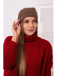 Fleecová čepice cappuccino model 18751379 - K-Fashion