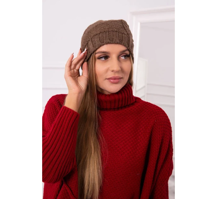 Fleecová čepice  cappuccino model 18751379 - K-Fashion