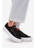 Trampki Damskie Z Koronką Lee Cooper LCW-25-31-3439L Czarne